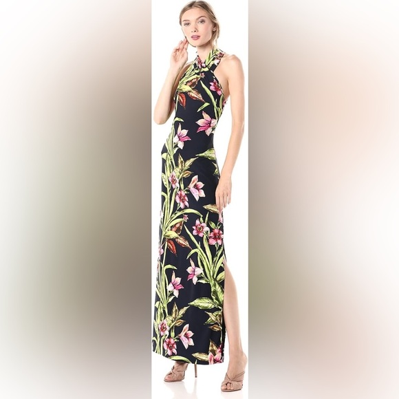 Rachel Roy Floral Print Halter Dress - Picture 5 of 11